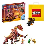 LEGO NINJAGO č.71793 - Lávový drak meniaci sa na vlnu ohňa + Taška LEGO