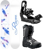 Zestaw Snowboard RAVEN Mia White 139cm+buty Target ATOP+wiązania S230 Black