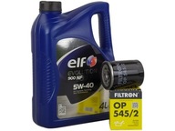 Motorový olej ELF Evolution 900 NF 4 l 5W-40 + Filtron OP 545/2 Olejový filter