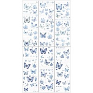 Fólia matricák - Kék pillangók