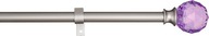 Dekoratívna záclonová tyč, 1,6 cm, fazetovaný guličkový gombík - 71 cm