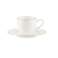 Filiżanka do espresso porcelanowa 100 ml BARI PLATIN VILLA ITALIA