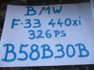 engine motor BMW F33 440 xi 326 PS B58B30B 20KM complete