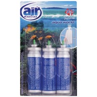 Air menłinu Aqua World Happy Osviežovač vzduchu náhradné náplne 3 x 15 ml s