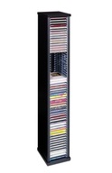 CD stojan 60 diskov regálová polica ZLOŽENÁ čierna