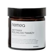 100% WEGAŃSKI NATURALNY AKTYWNY PEELING DO TWARZY TRUSKAWKA DELIKATNY 50 G