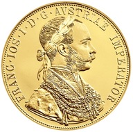 Złota moneta 4 Dukaty Austriackie 1915 Czworak - nowe bicie