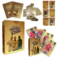 Złote Karty Piłkarskie Z Piłkarzami Zestaw 20 Szt - Idealny Gift dla Fanów