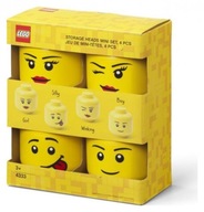 Pojemniki zestaw Lego Mini Głowy 4 szt. 43330800