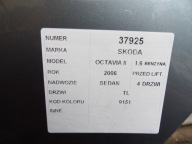 Skoda Octavia II door rear. left lak. 9151 liftback