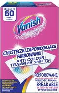 VANISH Chusteczki wyłapujące kolor z prania 30 sztuk 60 prań
