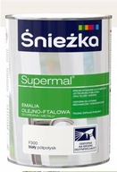 Emalia Olejno-Ftalowa Supermal Biały Półpołysk 0.8L Śnieżka