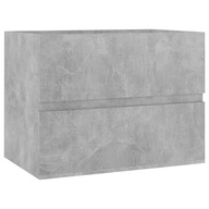 vidaXL Skrinka pod umývadlo, sivá betónová, 60x38,5x45 cm, doska