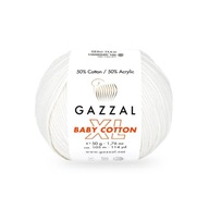 Włóczka Gazzal Baby Cotton XL 3432 - biel