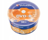 Płyty DVD-R 4,7 GB Verbatim AZO x16 cake 50 120min