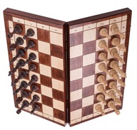 SQUARE Drevený šach MAGNETICKÁ 350 - Vypálené