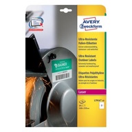 Avery Zweckform ultra resistant A4 210x148mm, biela