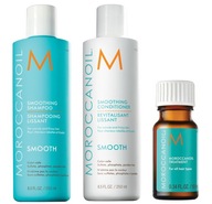 MOROCCANOIL zestaw SMOOTH szampon odżywka olejek