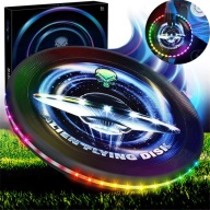 ФРІЗБІ З 12 СВІТЛОДІОДНИМИ КОЛЬОРАМИ МІЦНИЙ ПРЕС ДЛЯ ГРИ В САДУ