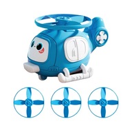 Flying Toys Disc Plane Interaktívna hračka pre mačky modrá