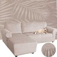 POTAH NA ROHOVOU POHOVKU VELUR PALMOVÉ LISTY LEVÝ 2+2 OS OEKO TEX