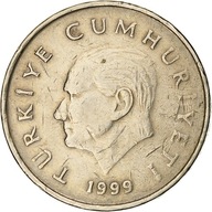 Turcja, 50000 Lira, 50 Bin Lira, 1999, Miedź-Nikie