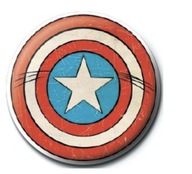 Przypinka do plecaka Pin Button Badzik Marvel Kapitan Ameryka