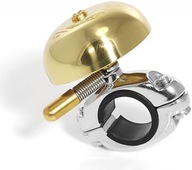 Zvonček mini XLC Retro DD M03 strieborný zlatý mosadz