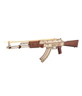 KARABIN AK-47 NA GUMKI RECEPTURKI DIY DREWNIANE PUZZLE 3D