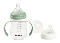 Butelka dla dziecka treningowa tritanowa z uchwytami 2w1 210ml green, Beaba