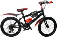 20 palcový červený detský horský bicykel