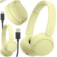 SŁUCHAWKI NAUSZNE SONY BLUETOOTH ŻÓŁTE 50H DSEE MIKROFON ASYSTENT GŁOSOWY