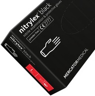 Rukavice Mercator Medical Nitrylex Black čierne 100 ks