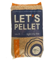 Pellet Drzewny Iglasty 15KG PELET ENplus A1 Żwirek Drewniany LET'S PELLET