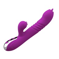 Vibrátor-Fairy USB 3 funkcie ťahu / 20 vibrácií -Purple