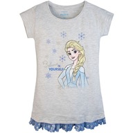 KOSZULA NOCNA piżama dziewczęca KRÓTKI RĘKAW dziewczęca ELSA Frozen 110/116