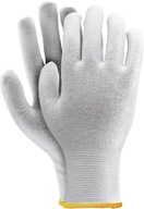 Rękawiczki dzianinowe bawełniane białe kosmetyczne r.9(L)