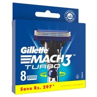 GILLETTE MACH3 TURBO Wkłady Do Maszynek 8szt