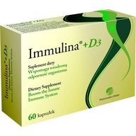 Immulina + D3, suplement diety, 60 kapsułek