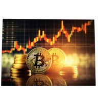 Obraz 100x70 bitcoin koparka inwestycje finansowy