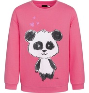 Bluza dziecięca dziewczęca dresowa bawełniana 134 Miś Panda Różowa Endo