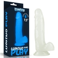 Lovetoy LUMINO PLAY 7.5" realistyczne dildo świecące w ciemności 19 cm