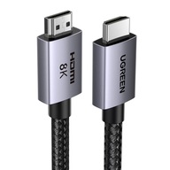 UGREEN KABEL PRZEWÓD WIDEO HDMI 2.1 8K 60HZ HDR CERTYFIKOWANY W OPLOCIE 1M