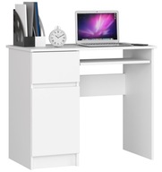 Písací stôl pod počítač PIXEL LEWE biely 90cm AKD