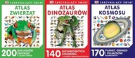 Atlas zwierząt+ Atlas dinozaurów + Atlas kosmosu