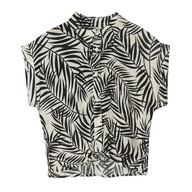 Cool Club Bluzka koszula dziewczęca liście r 146