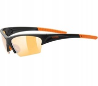 Uvex Sunsation okulary przeciwsłoneczne rowerowe S1 czarne pomarańczowe