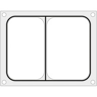 MATRYCA FORMA DO ZGRZEWAREK MCS NA TACKĘ DWUDZIELNĄ 227X178 MM - HENDI 8054