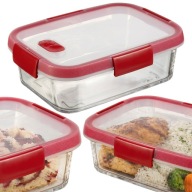 Ételtároló ÜVEGTARTÁLY 0,9l hőálló LUNCHBOX