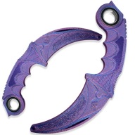Karambit Fidget Spinner Keyrambit Hand Keyspinner Kulcstartó Lila